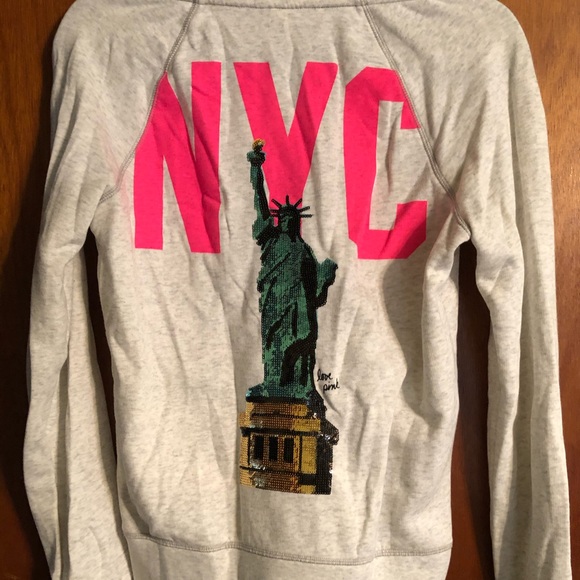 EUC Pink Victoria’s Secret hoodie - Picture 2 of 5